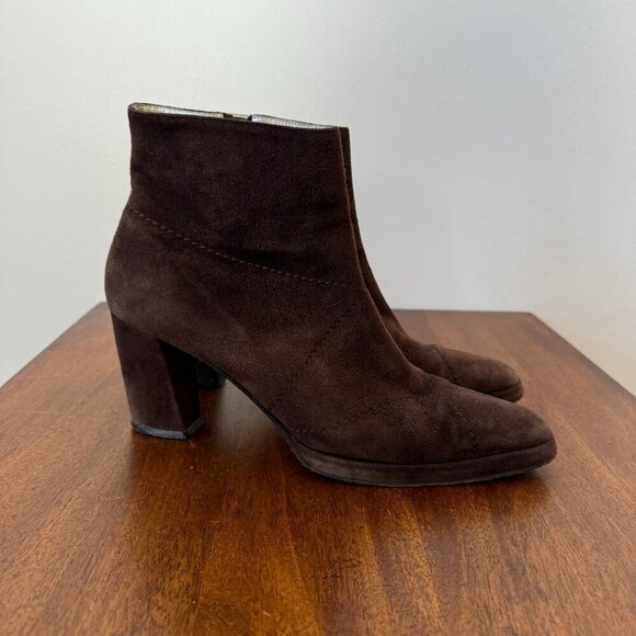 Escada Suede Brown Boots - Picture 1 of 12